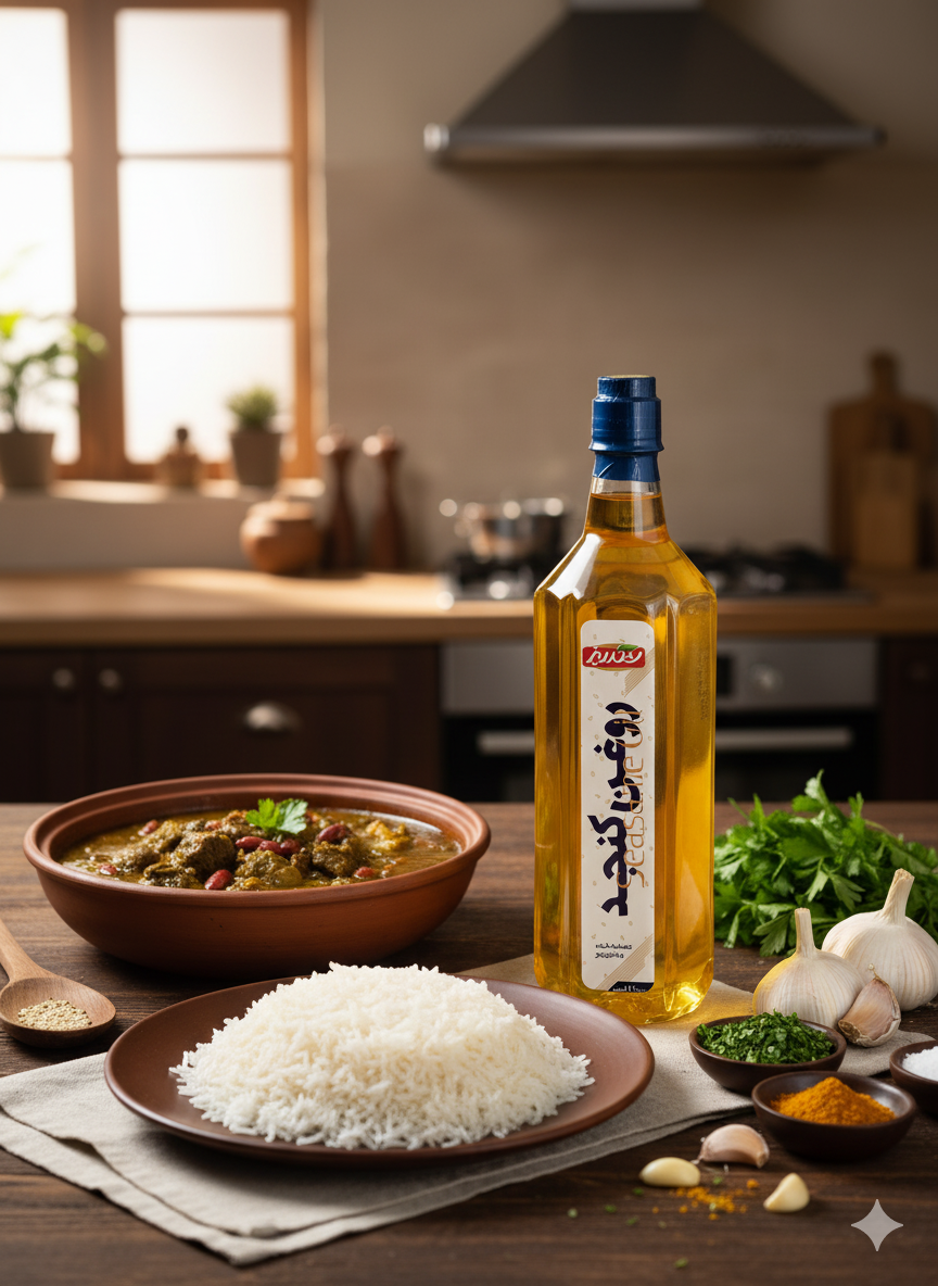 روغن کنجد تصفیه شده شکرریز - یک لیتر